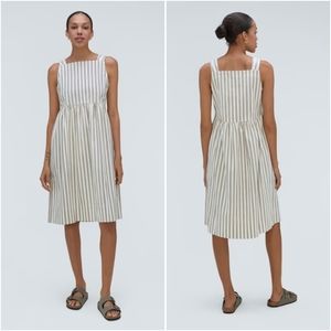 Everlane Seersucker Midi Dress Size M